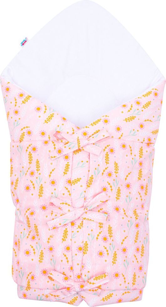 NEW BABY Klasická šněrovací zavinovačka Harmony růžová Bavlna/Polyester/Antialergické vlákno 70x70 cm - obrázek 1