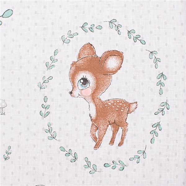 NEW BABY Zavinovačka s kokosovou výztuží a mašlí Srnka mátová 100% bavlna 75x75 cm - obrázek 3