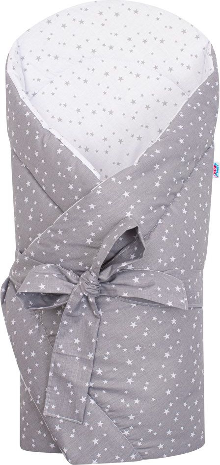 NEW BABY Zavinovačka s kokosovou výztuží a mašlí Souhvězdí 100% bavlna 75x75 cm - obrázek 1
