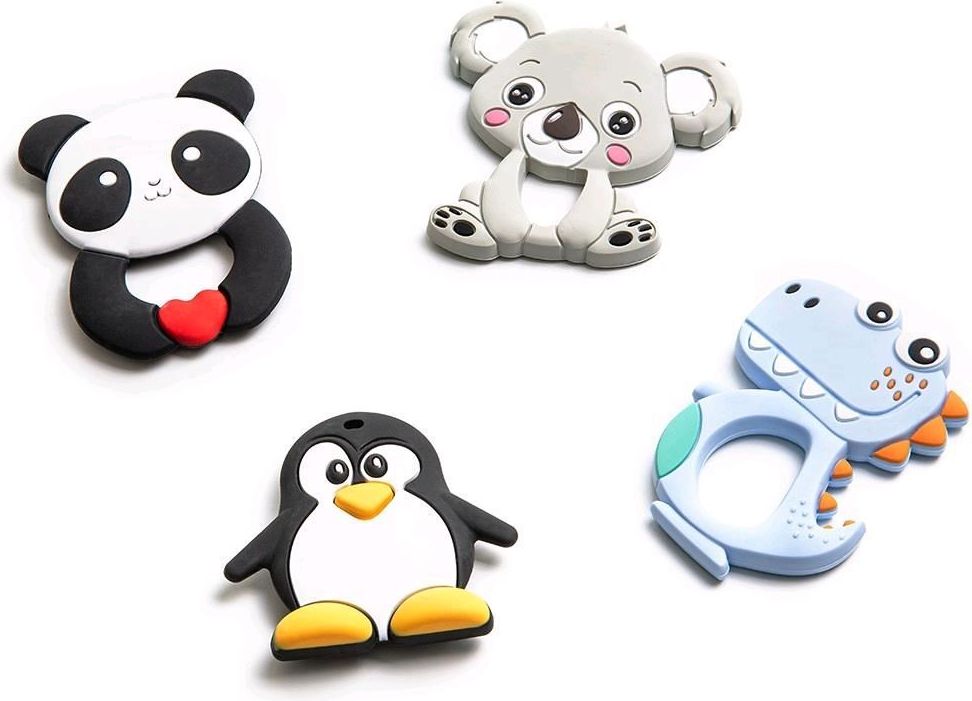 AKUKU Dětské silikonové kousátko Koala Silikon 9 cm - obrázek 4
