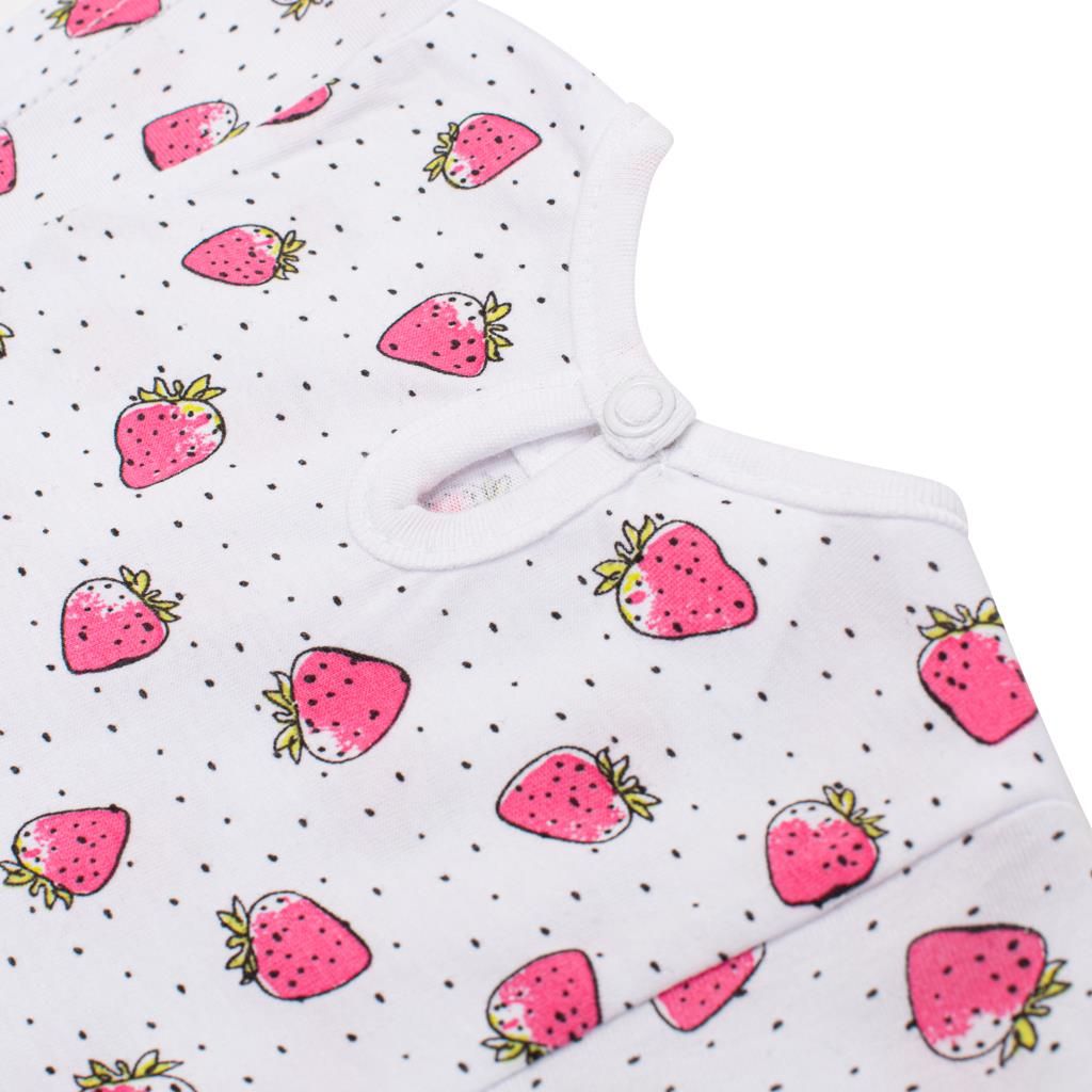 NEW BABY Kojenecké bavlněné šatičky s čelenkou Strawbery 100% Bavlna 80 (9-12m) - obrázek 5
