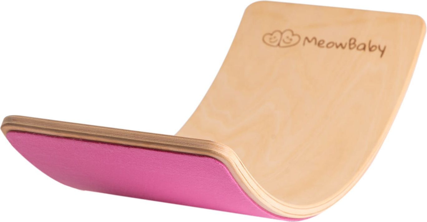 Houpačka Montessori Balance Board pro děti Scandi růžová - obrázek 1