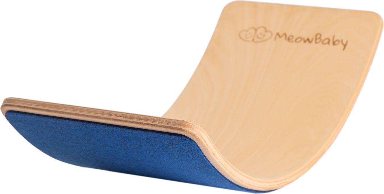Houpačka Montessori Balance Board pro děti Scandi modrá - obrázek 1