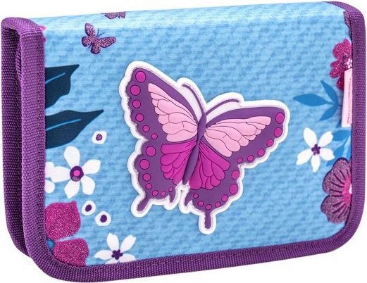 Školní aktovka Motýl Jeans Butterfly 3 dílný set Belmil - obrázek 2