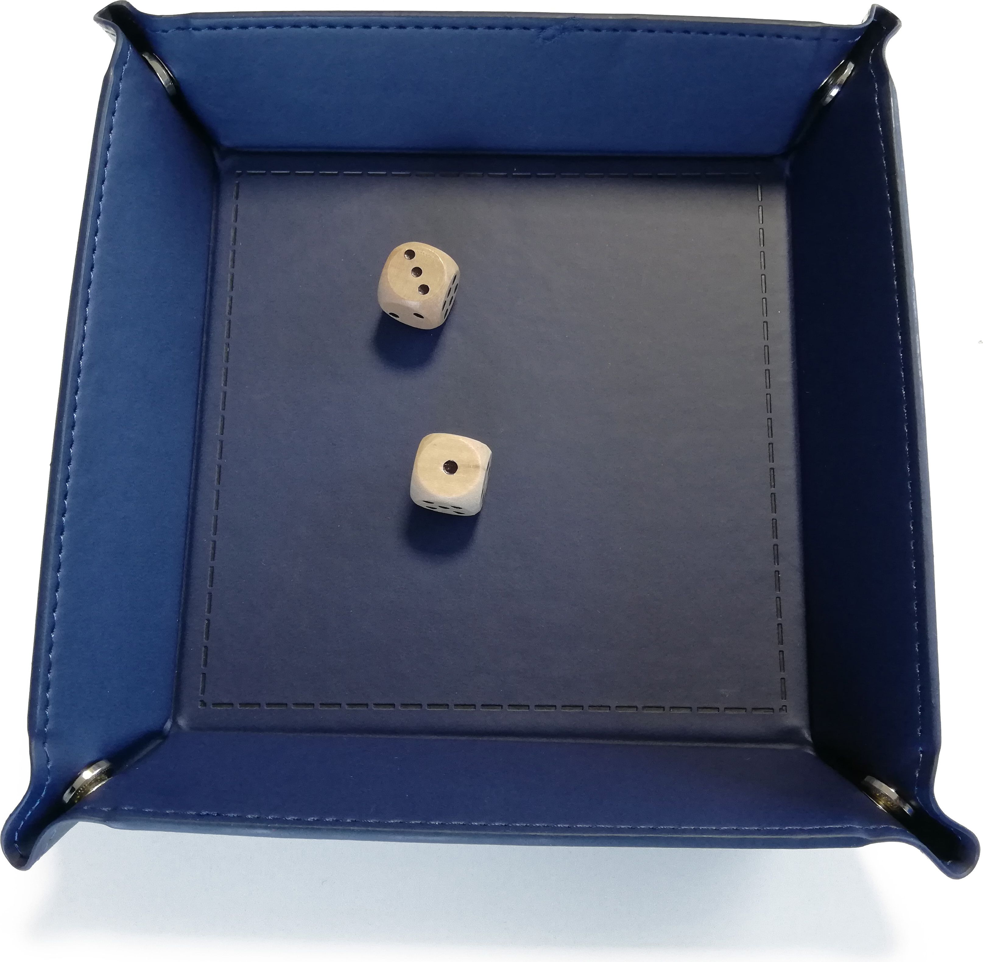 TLAMA games Dice Tray - Tác na kostky, koženka (skládací) Barva: Červená - obrázek 2