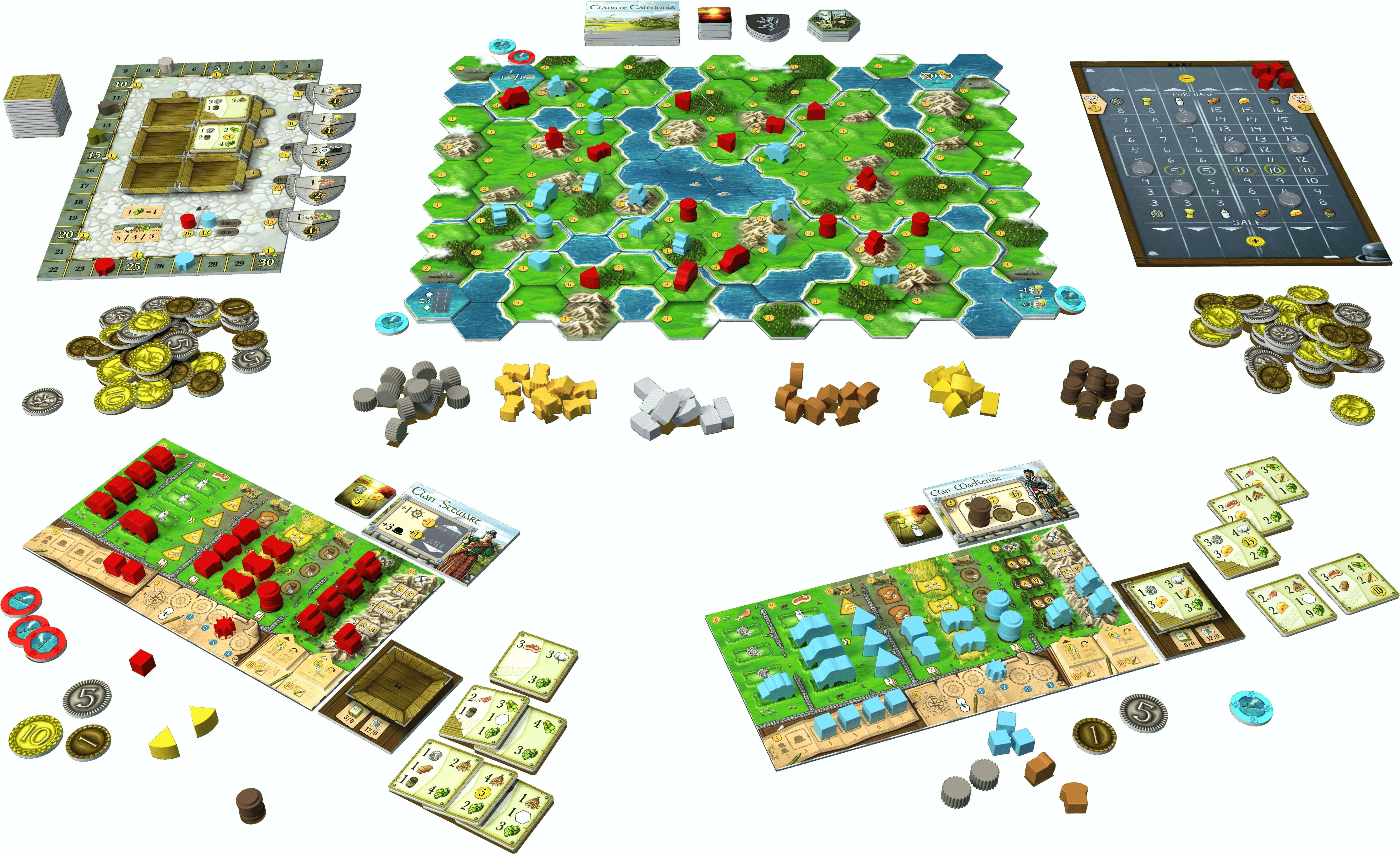 TLAMA games Clans of Caledonia CZ/EN/DE - obrázek 3