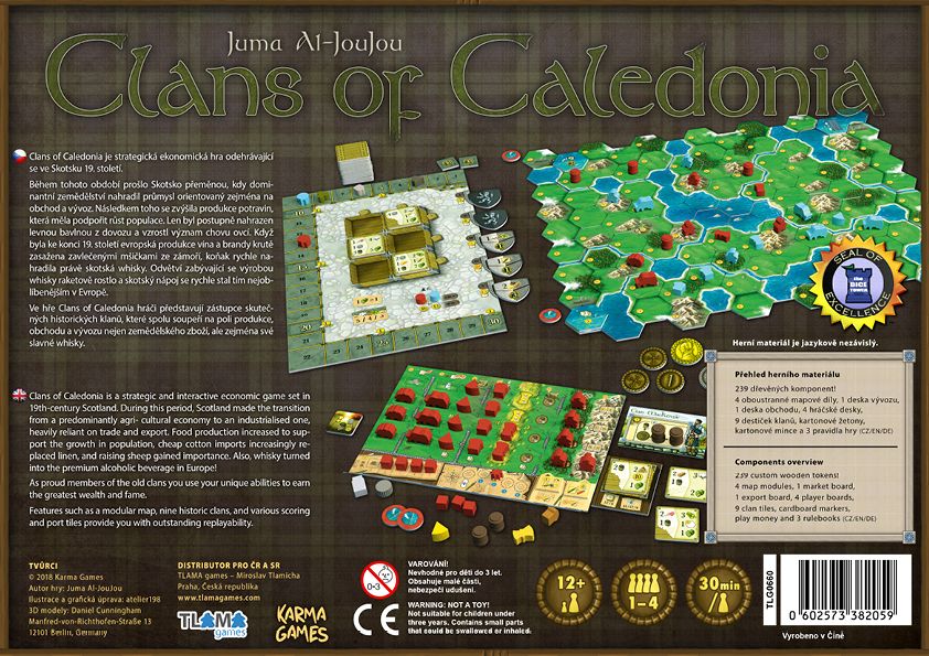 TLAMA games Clans of Caledonia CZ/EN/DE - obrázek 4