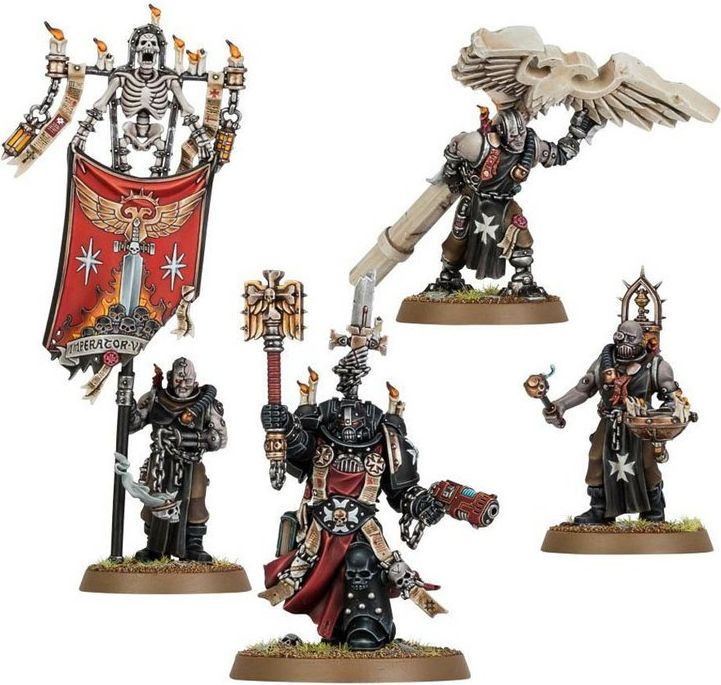 Games Workshop Black Templars: Grimaldus & Retinue - obrázek 3