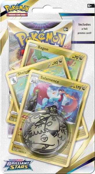 Nintendo Pokémon - Sword & Shield 9 Brilliant Stars Premium Check Lane Blister Varianta: Salamence - obrázek 1
