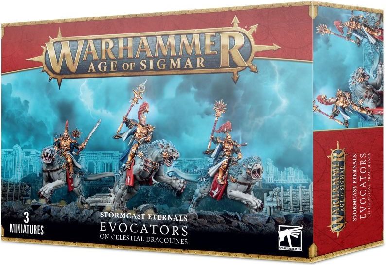 Games Workshop Warhammer: Age of Sigmar - Stormcast Eternals Evocators on Celestial Dracolines - obrázek 1