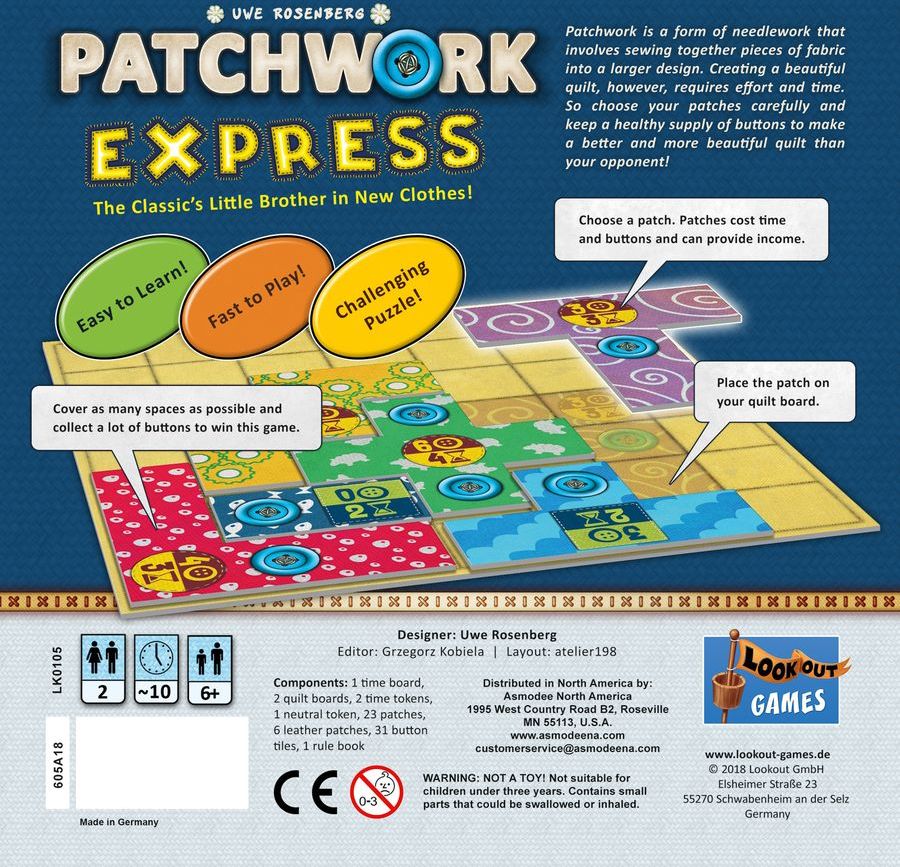 Lookout Games Patchwork Express - obrázek 2