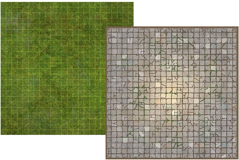 Loke Battle Mats Battle Mat Board - Grassland & Dungeon - obrázek 2