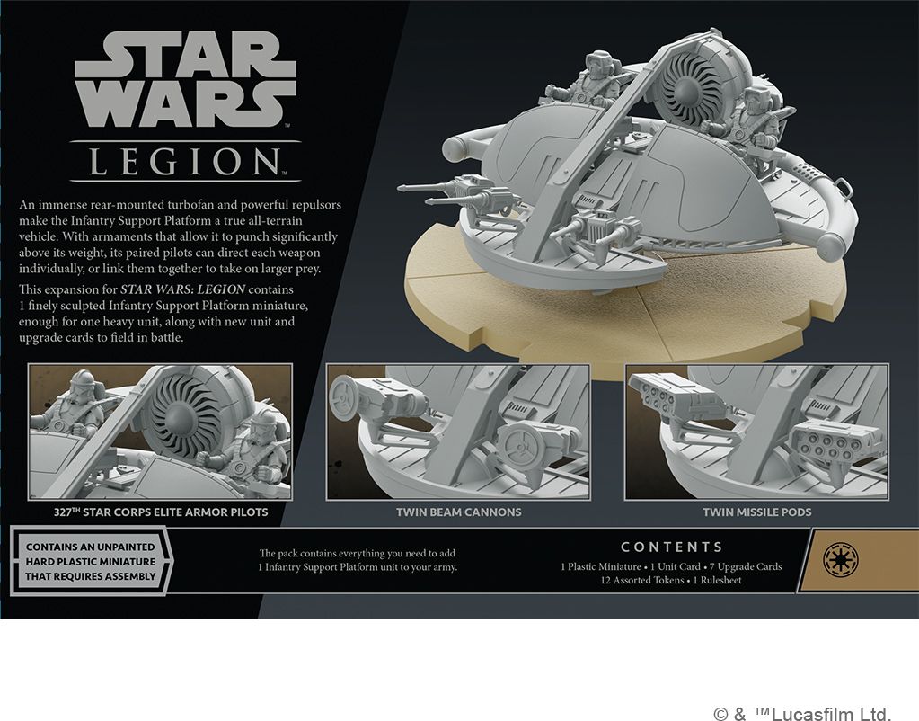 Fantasy Flight Games Star Wars Legion - Infantry Support Platform Expansion - obrázek 2