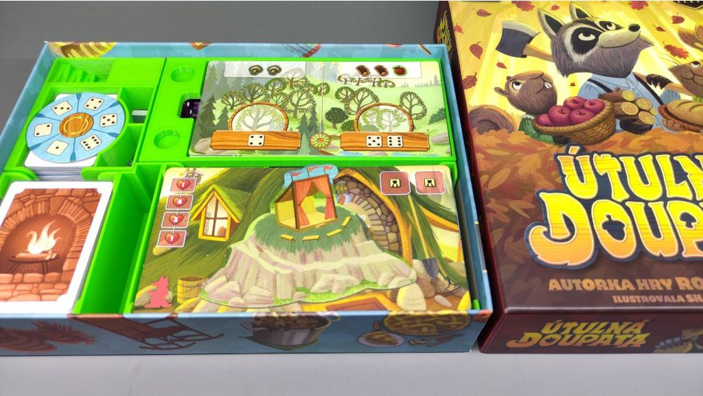 inserty.cz Útulná Doupata - Insert + mini dice tower (černý) - obrázek 1