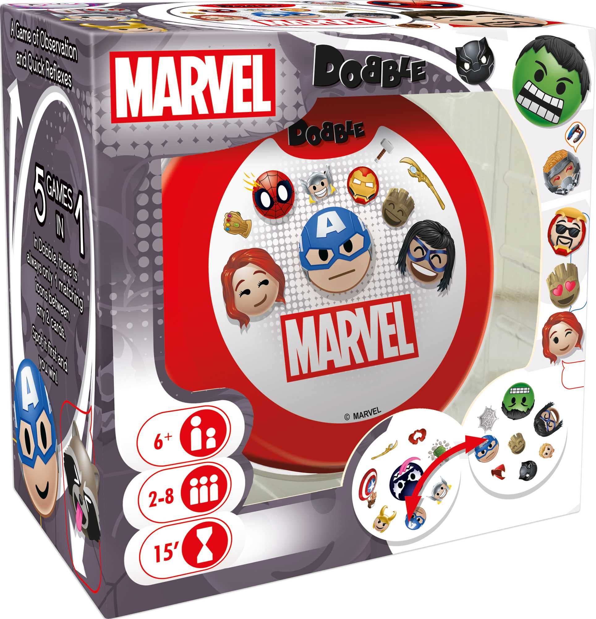 Asmodee Dobble Marvel Emoji - obrázek 1