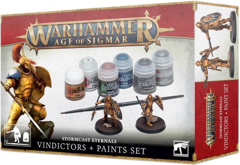 Games Workshop Warhammer Age of Sigmar: Stormcast Eternals Vindictors + Paints Set - obrázek 1