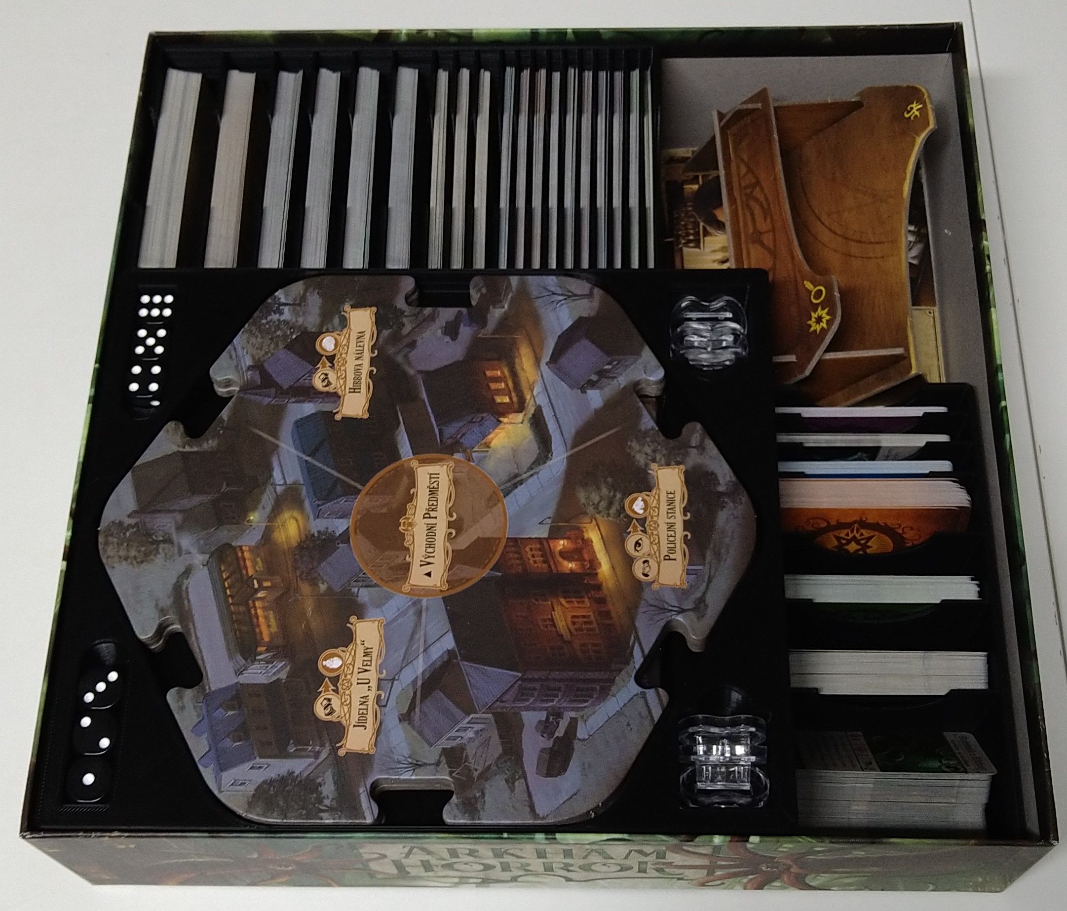 3D tisk Podřipsko Arkham Horror Insert (černý) - obrázek 1