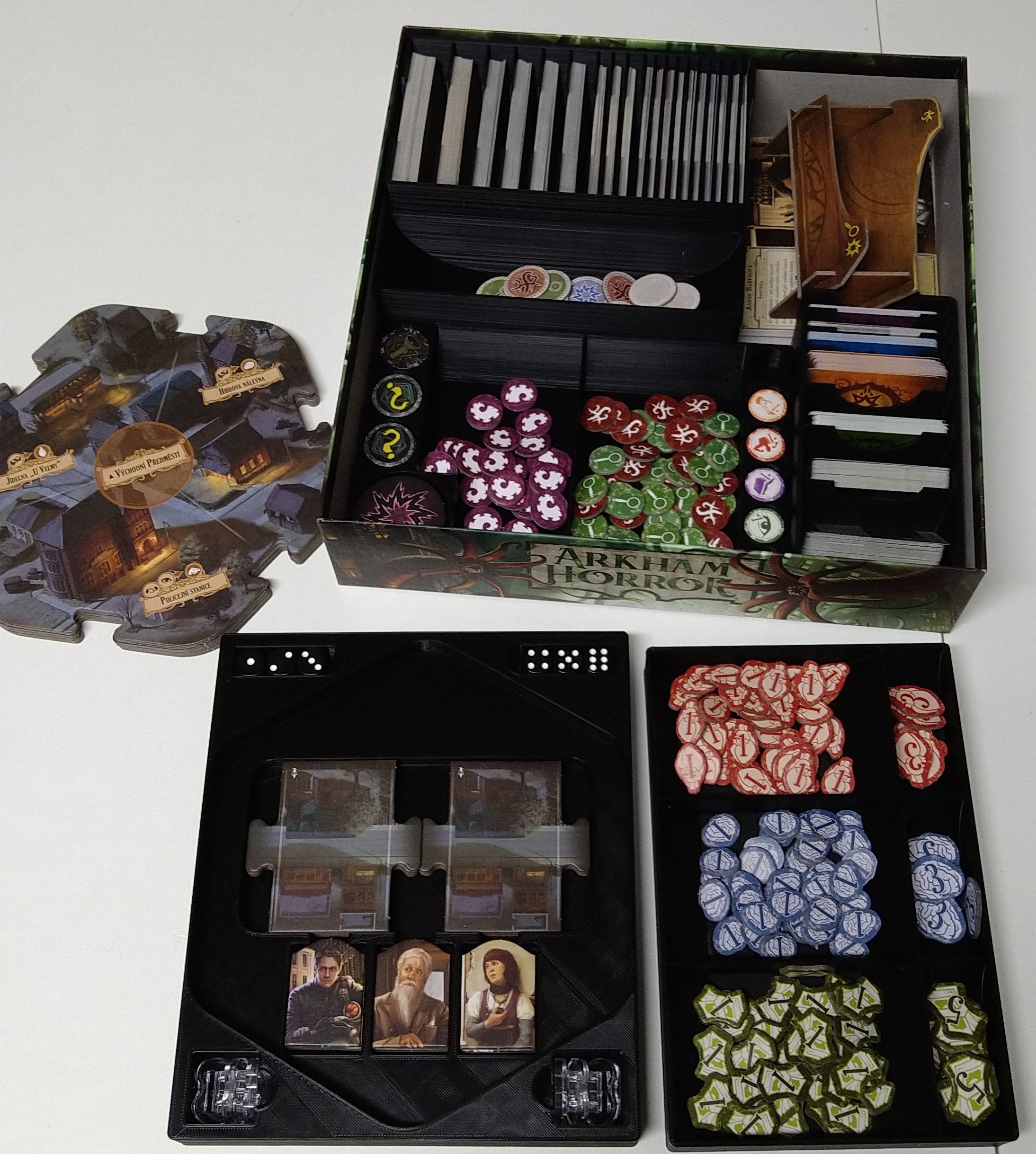 3D tisk Podřipsko Arkham Horror Insert (černý) - obrázek 2