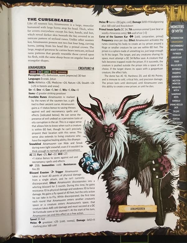 Paizo Publishing Pathfinder Lost Omens: Monsters of Myth - obrázek 2