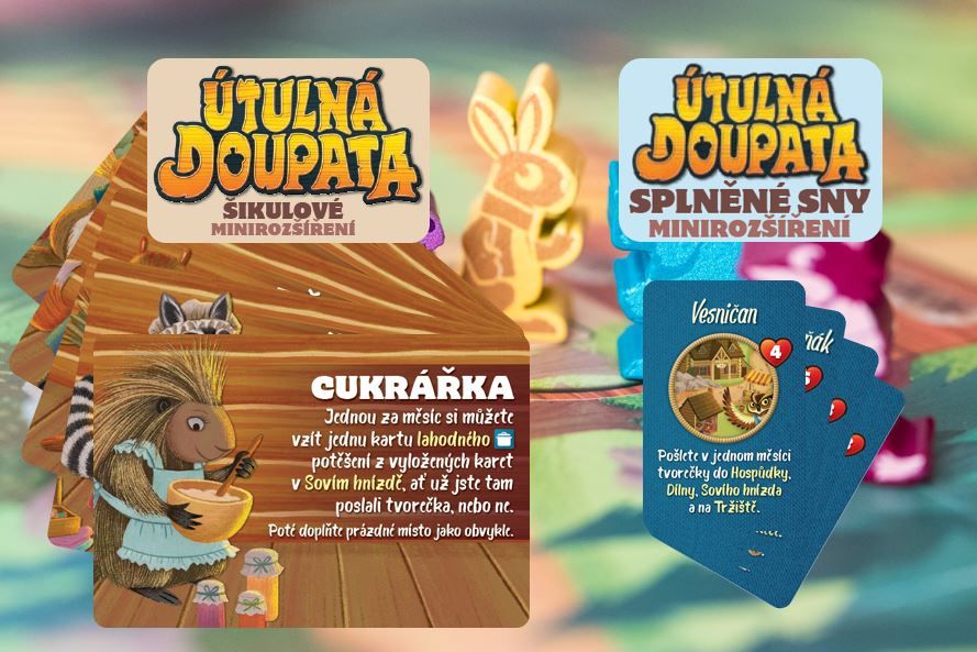 BoardBros Útulná doupata: Minirozšíření Splněné sny + Šikulové - obrázek 1