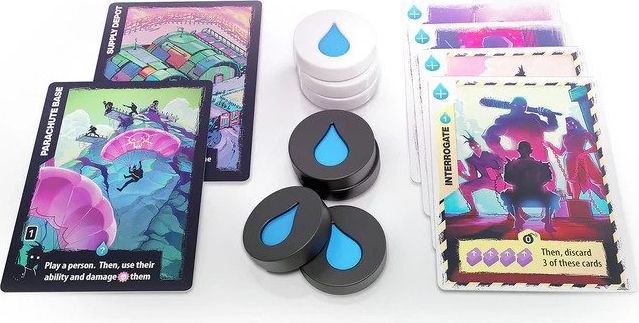 TLAMA games Radlands - set akrylátových žetonů vody - obrázek 1