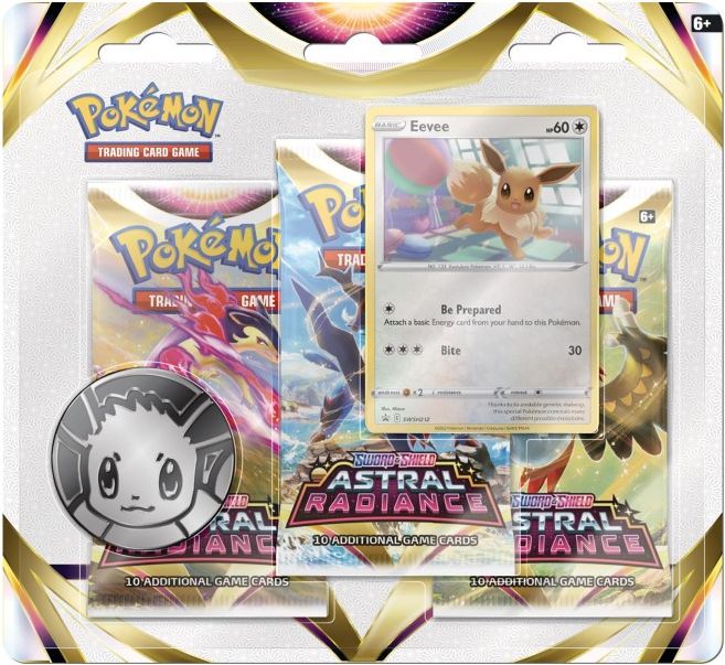 Nintendo Pokémon - Astral Radiance 3 Pack Blister Varianta: Sylveon - obrázek 2
