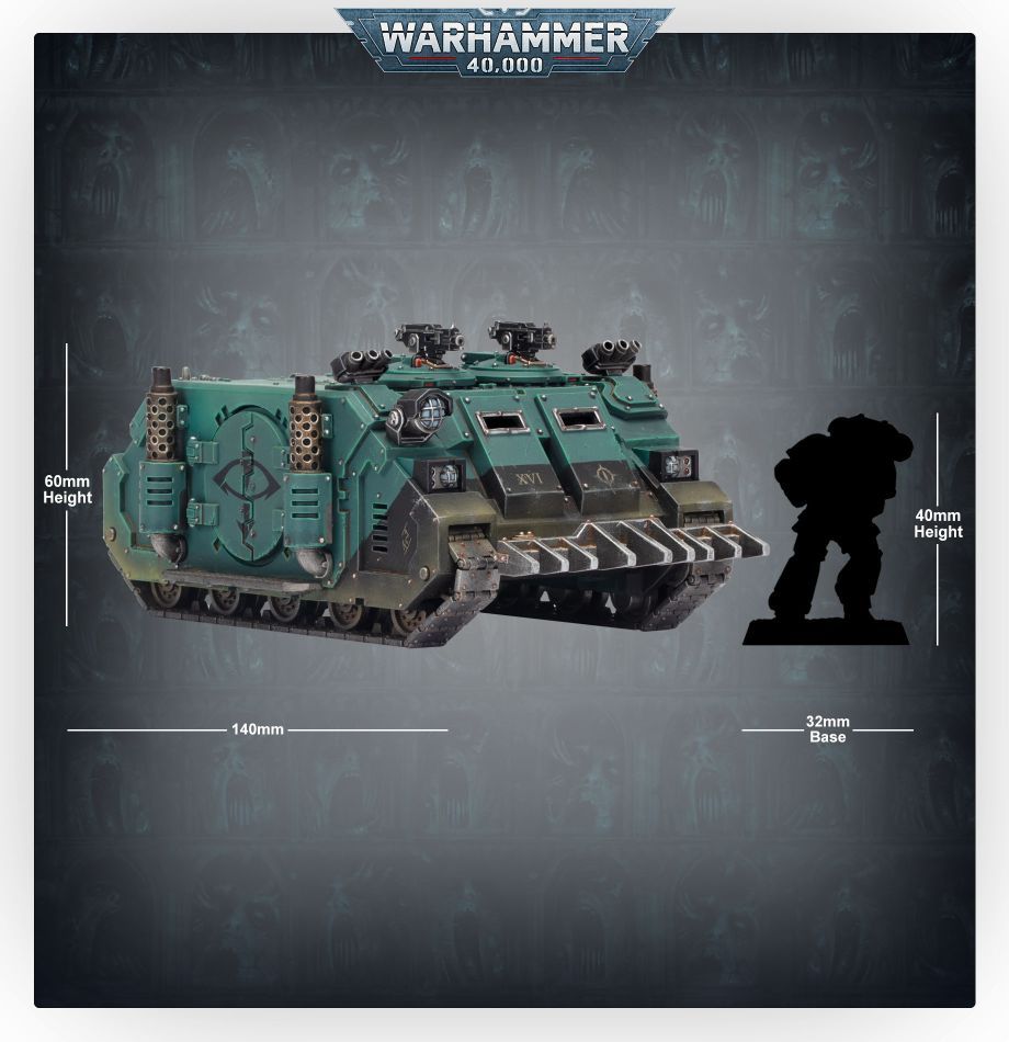 Games Workshop Warhammer 40,000: Deimos Pattern Rhino - obrázek 3