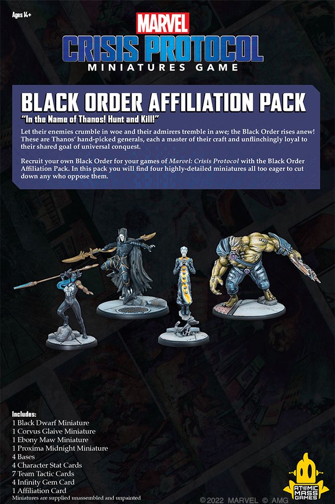 Atomic Mass Games Marvel Crisis Protocol: Black Order Affiliation Pack - obrázek 4