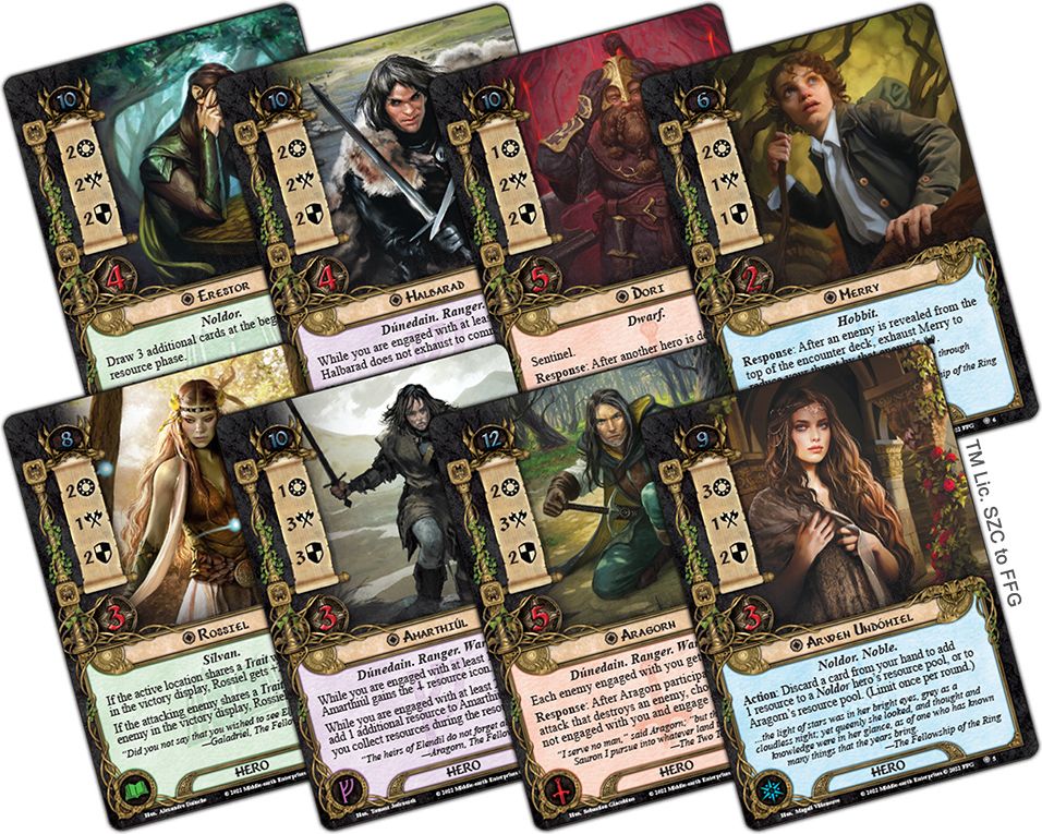 Fantasy Flight Games Lord of the Rings LCG: Angmar Awakened Hero Expansion - obrázek 2