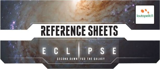 Lautapelit.fi Eclipse: Second Dawn - Reference sheets - obrázek 1