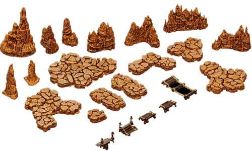 WizKids WarLock Tiles: Accessory - Caverns - obrázek 2