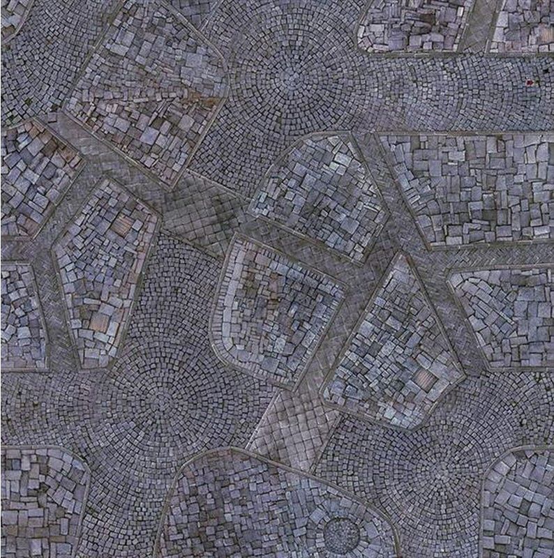 Kraken Wargames Playmat - Cobblestone City 2.0 (91 x 91 cm) - obrázek 1