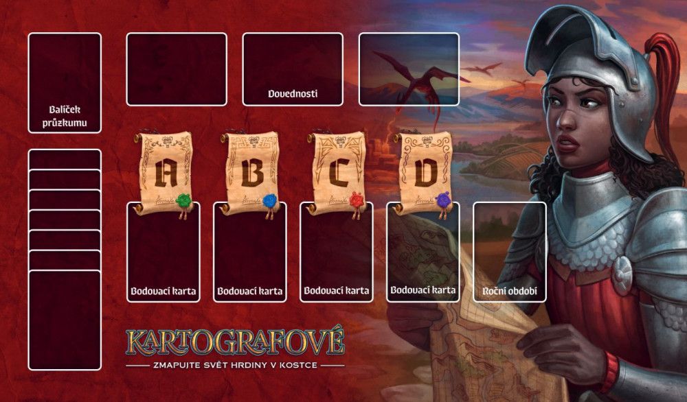 REXhry Kartografové: Hrdinové: Neoprenová herní podložka - obrázek 2