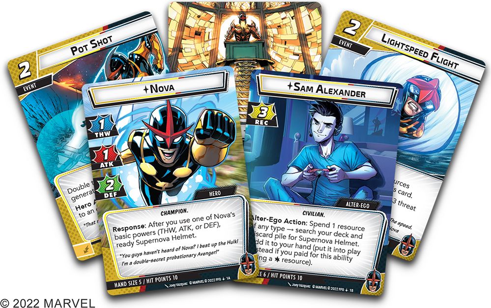 FFG Marvel LCG Champions Nova Hero Pack - obrázek 2
