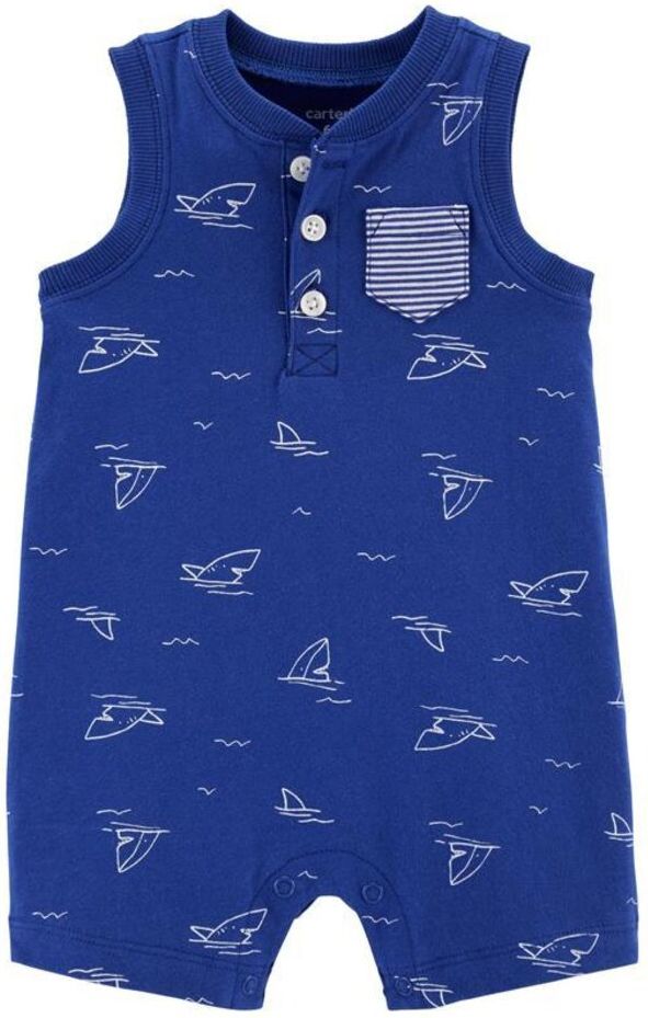 CARTER'S Overal letní Blue Whale chlapec 12 m, vel. 80 - obrázek 1