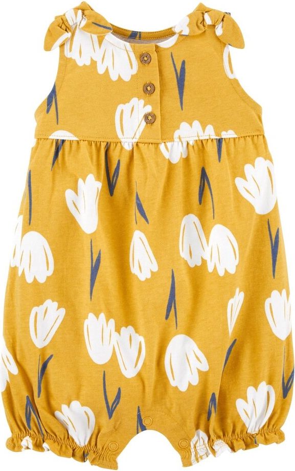 CARTER'S Overal bez rukávů Yellow Floral dívka 3 m, vel. 62 - obrázek 1