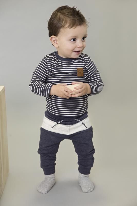 DIRKJE Kalhoty dlouhé B-TRAVEL 62 Navy - Beige - obrázek 3