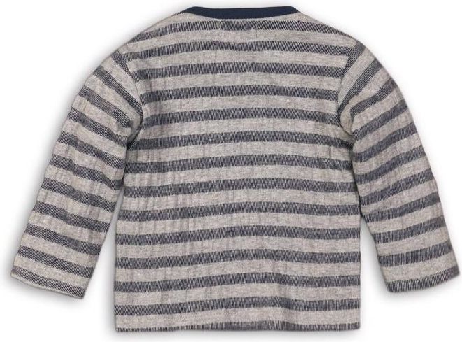 DIRKJE Tričko dlouhý rukáv B-SO FRESH ALWAYS BE YOURSELF 98 Grey - Navy - obrázek 1
