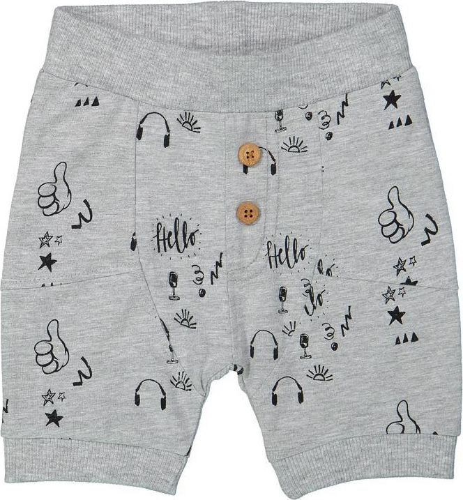 DIRKJE Šortky A-SO BRIGHT UPCOMING STAR vel. 80 Grey melee - obrázek 2