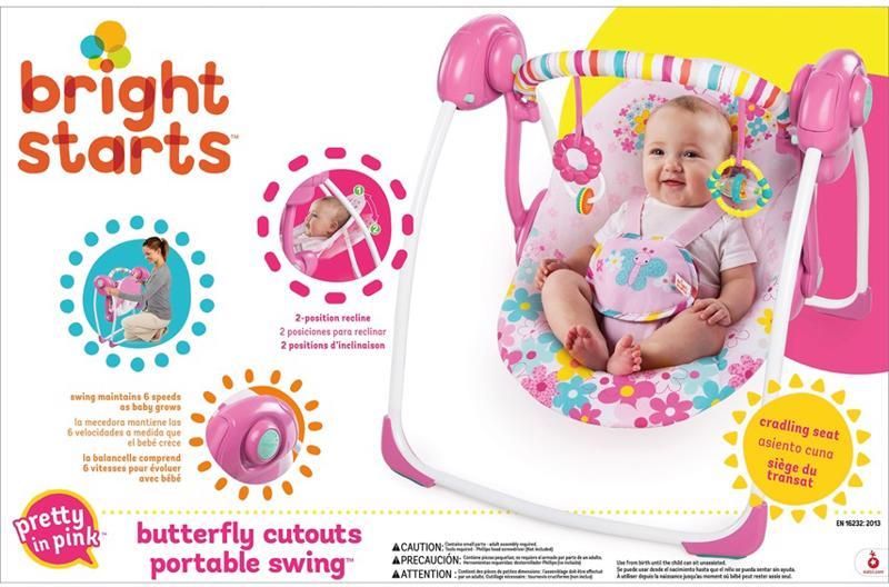 BRIGHT STARTS Houpačka PiP Butterfly Cutouts 0 m+, do 9 kg - obrázek 2