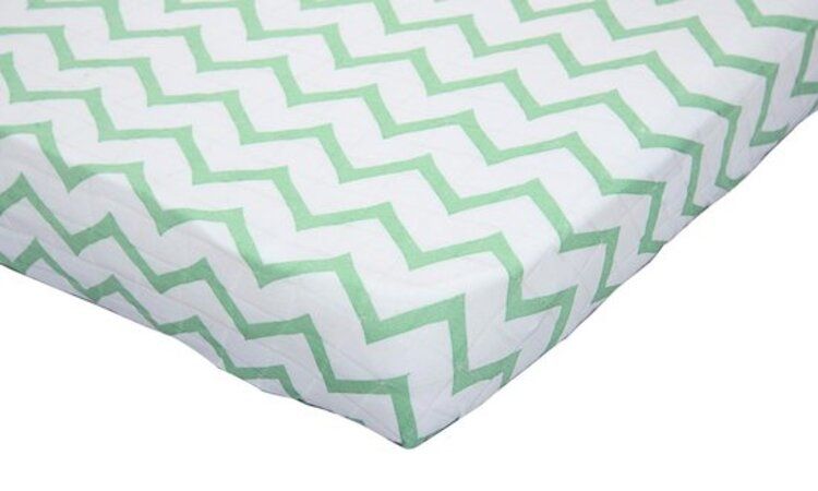 LODGER Prostěradlo Slumber Cotton do kolébky 40x 80 cm - Anise - obrázek 1