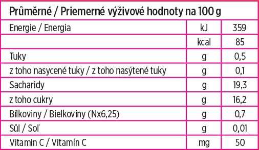 PLASMON Svačinka bezlepková ovocná jablko a banán v aseptických nádobkách 4x100 g, 4m+ - obrázek 2