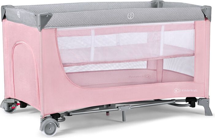 KINDERKRAFT Postýlka cestovní Leody Pink - obrázek 1