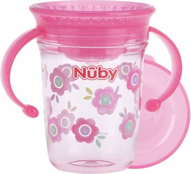 Nûby 360° sippy cup Wonder Cup 240 ml tritan Eastmanu růžová - obrázek 1