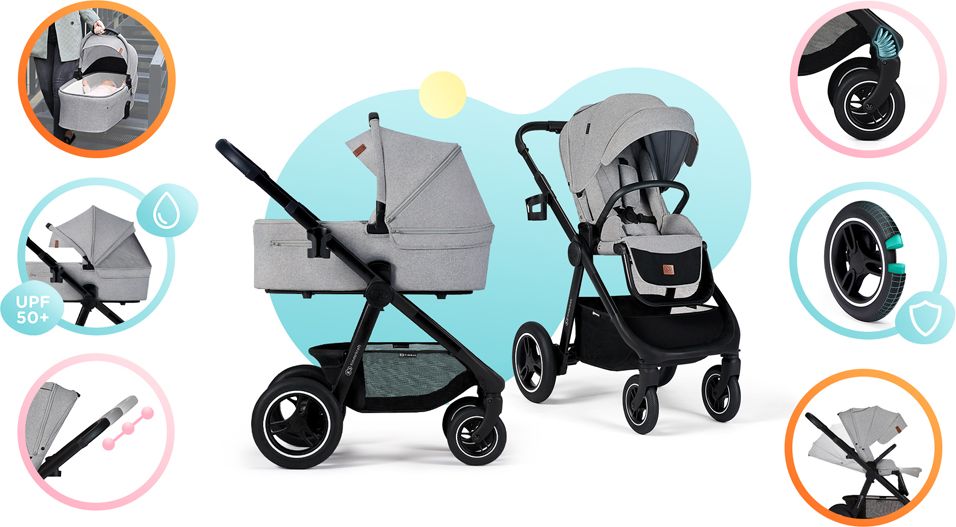 Kinderkraft Everyday 2v1 Black Dark Grey 2022 - obrázek 13