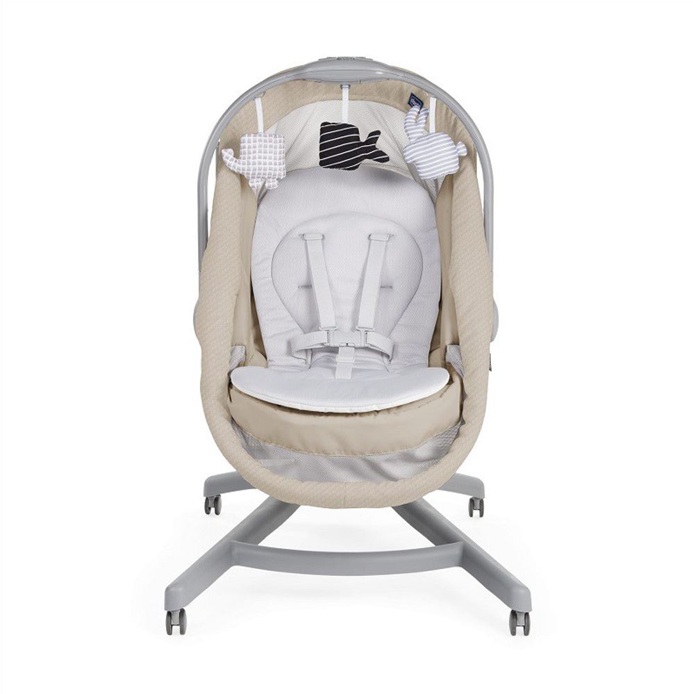 CHICCO Postýlka/lehátko/židlička Baby Hug Air 4v1 - Beige - obrázek 6