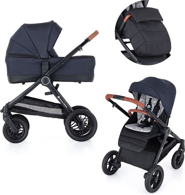 Petite&Mars kombinovaný 2v1 Trails Anthracite Blue 2022 - obrázek 1