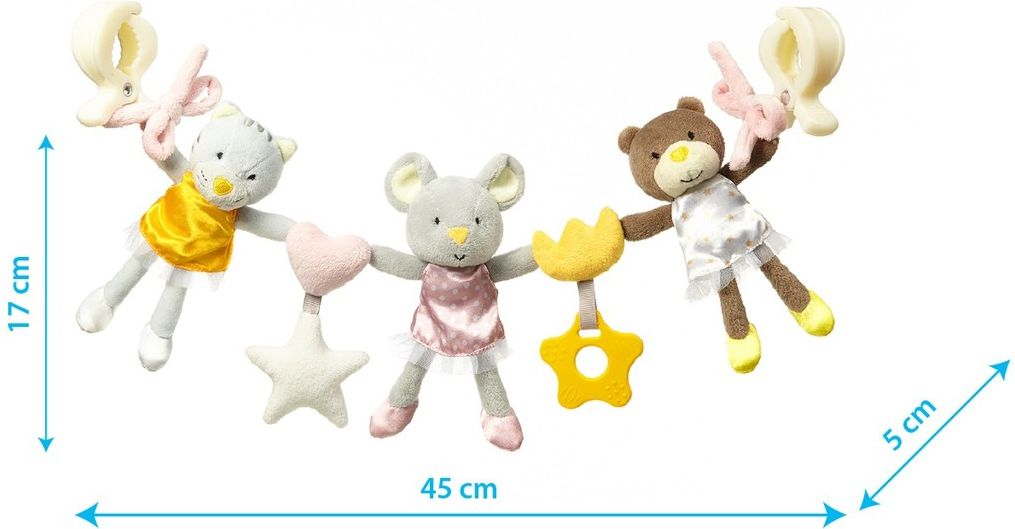 BABYONO Hrazdička závěsná baleríny 45cm, 0m+ - obrázek 13