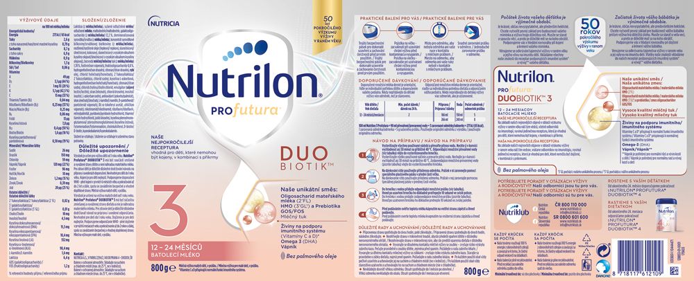 Nutrilon 3 Profutura DUOBIOTIK 800 g - obrázek 4