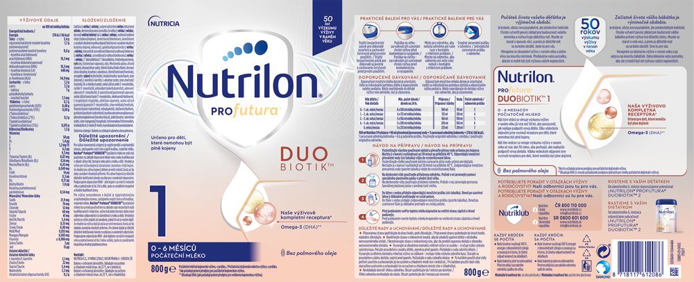 Nutrilon 1 Profutura DUOBIOTIK 800 g - obrázek 4